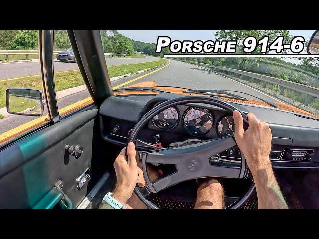 1970 Porsche 914-6 - Mid Engine Flat 6 Driving Impressions (POV Binaural Audio)