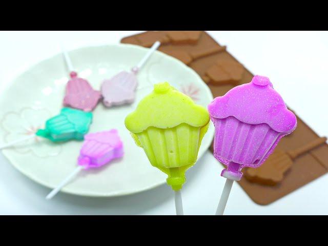 Playing with Colourful Cupcake Slime