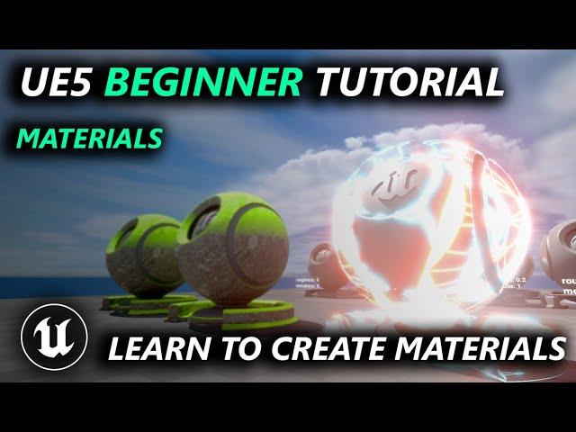 Unreal Engine 5 Beginner Materials Tutorial - Learn to Create Materials from Scratch!