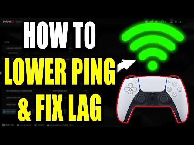 How to Get LOWER PING & FIX LAG in COD MW3 on PS5 (Best Method)