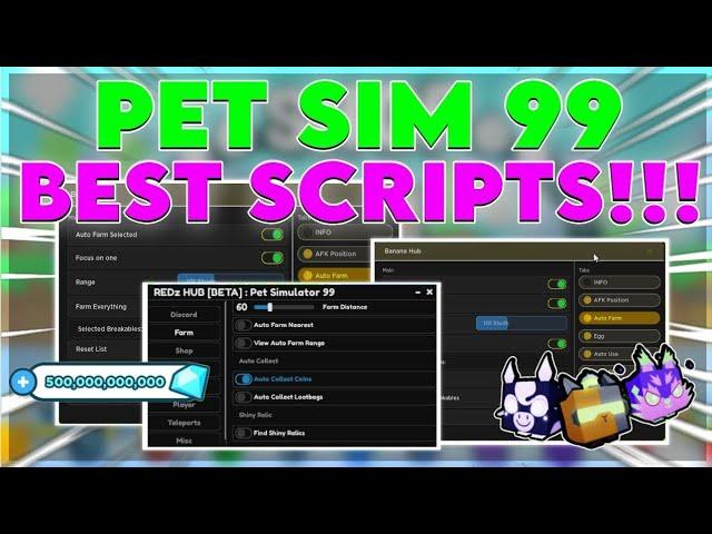 Roblox pet simulator 99 op script [Huge Hunter]