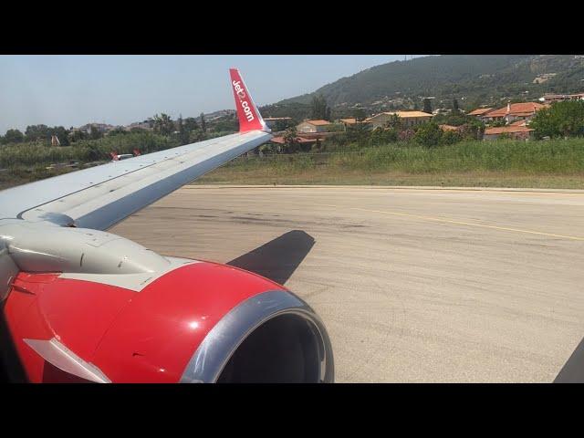 INSANE Jet2 Boeing 737-800 Full thrust standing takeoff from Skiathos | G-DRTJ