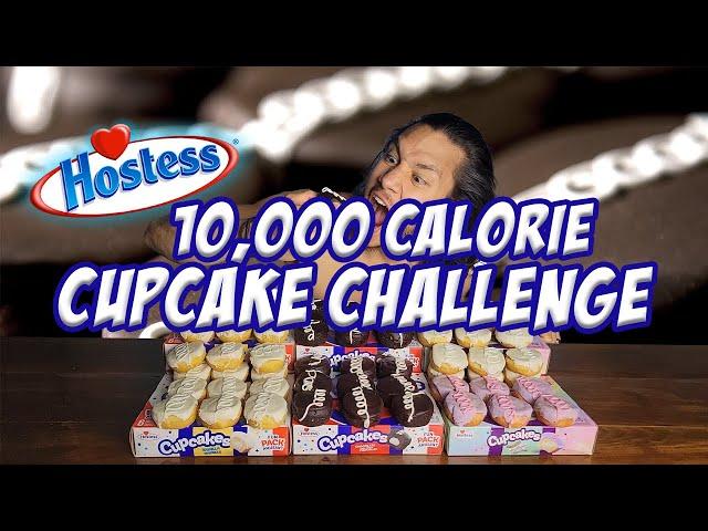 60 HOSTESS CUPCAKE CHALLENGE | 10000 CALORIES (Chocolate, Vanilla, Unicorn)