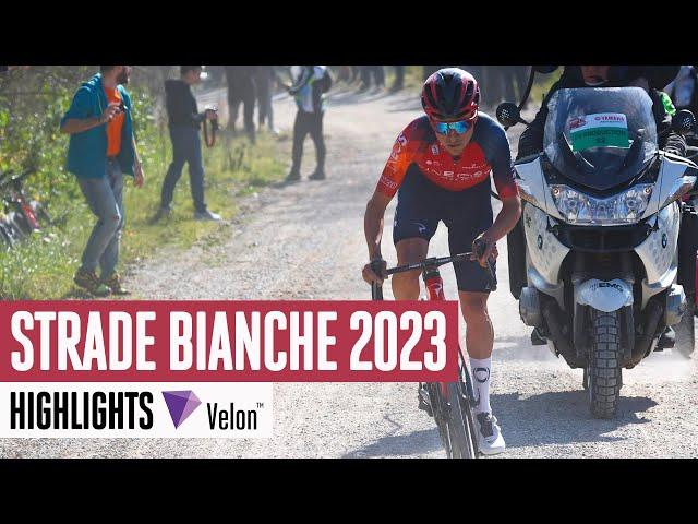 50km attack | Strade Bianche 2023 Men's Race Highlights