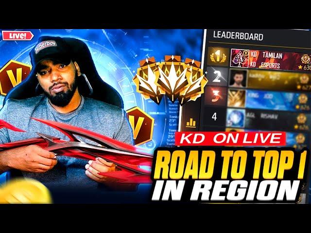 TOP 78 IN REGION PUSHING TO TOP 1 BR RANKED SEASON 38 - FREE FIRE TAMIL LIVE - KD TAMILAN IS LIVE