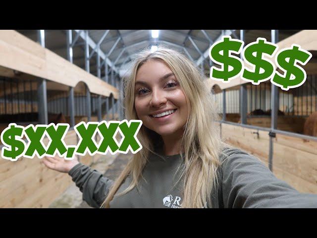 HOW MUCH IT COST TO BUILD MY DREAM HORSE BARN! REAL NUMBERS!