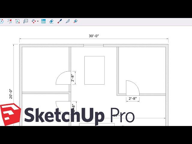 How to Make Floor Plans in Sketchup (Pro)