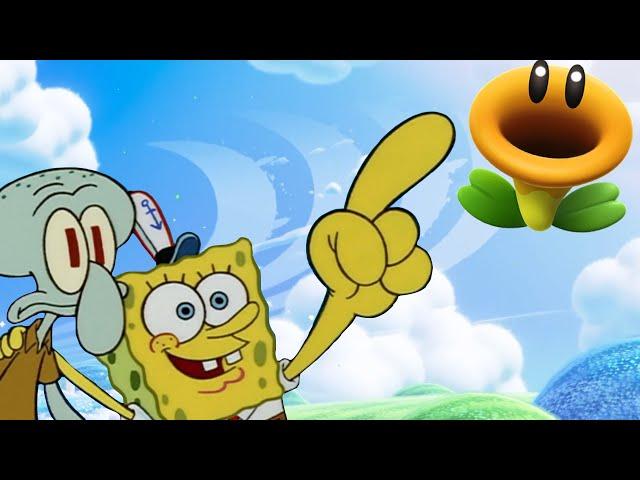 SpongeBob in Super Mario Bros Wonder