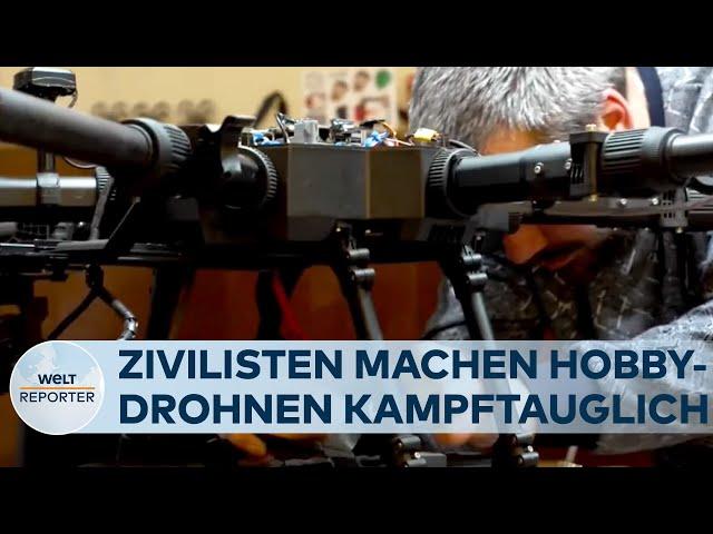 DROHNEN IM UKRAINE-KRIEG: Tech-Tüftler bauen Hobby-Drohnen in Kriegswaffen um | WELT Reporter