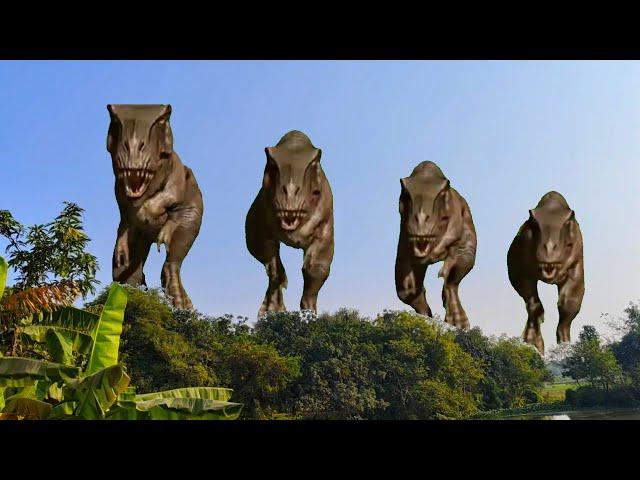 T Rex Chase dinosaur  in Jurassic park. #vfx #dinosaur #tyranosaurusrex #jurassicpark