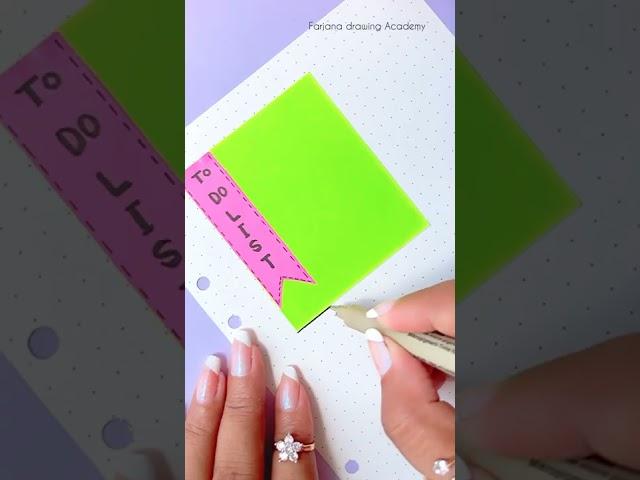 Create your own cute To-Do List with me #shorts #art #todolist