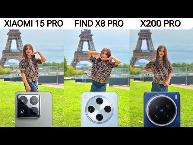 Xiaomi 15 Pro vs Oppo Find X8 Pro vs Vivo X200 Pro | Camera Test