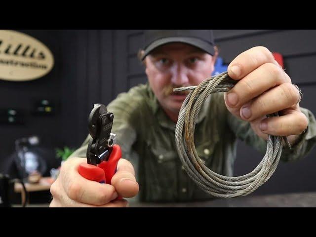 Knipex Wire Rope Cutters!  Get Factory End Cuts Without Fraying!