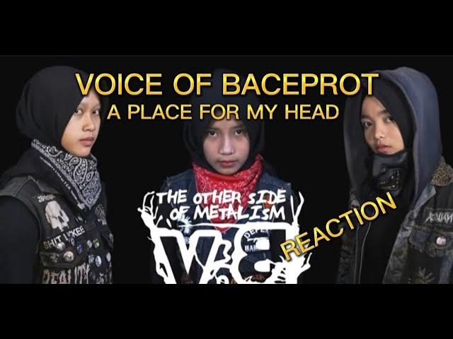 VOICE OF BACEPROT -A PLACE FOR MY HEAD REACTION #voiceofbaceprot #metalreaction #guitar