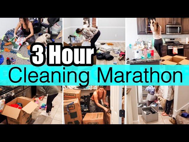 *EXTREME* 3 HOUR CLEANING MARATHON 2024 :: DEEP CLEAN, DECLUTTER, ORGANIZE, PACK + MOVE!