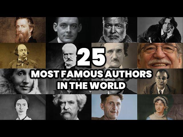 The 25 Most FAMOUS AUTHORS in the WORLD (2025)