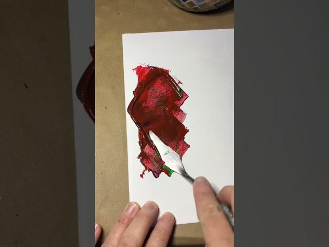 6 Red + 1 Blue + 1 Green = Dark Garnet #colors #colours #paintmixing #mix #garnet #red