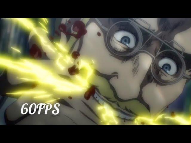 Levi vs Zeke Beast Titan | Attack on Titan Season 4 - English Dub [60FPS] Full Fight