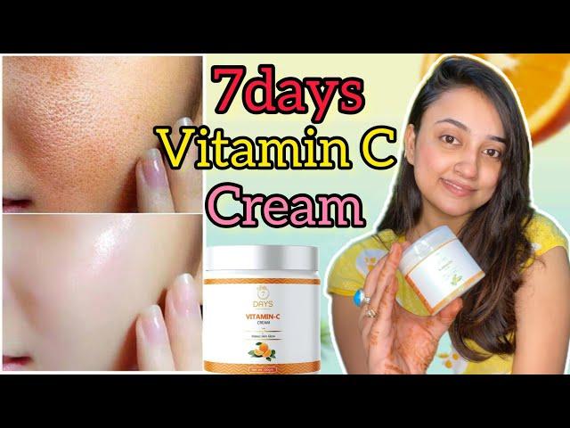 7Days Organic Vitamin C Face Cream | All Skin Types | Oil Free Quick Absorbing | Glow & Clear Skin