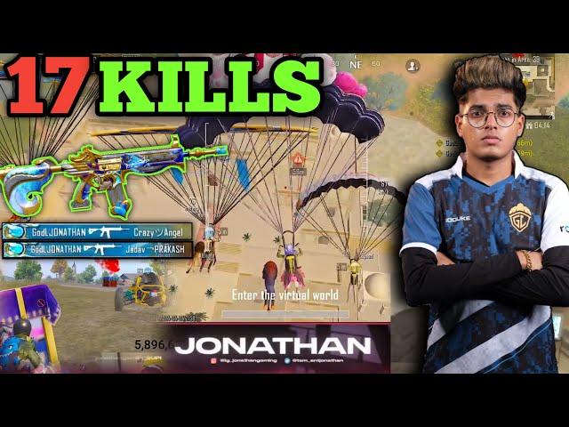 17 KILLS ! Jonathan New Best Agressive Gameplay/Forest ELF SET #jonathan #bgmi #pubg