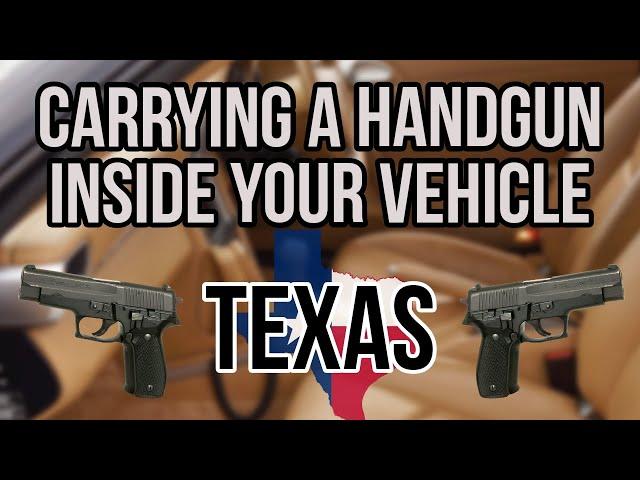 Carrying a Handgun in Your Car Under Constitutional Carry: Texas Gun Laws Explained