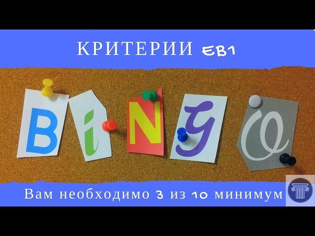 Критерии визы ЕВ1