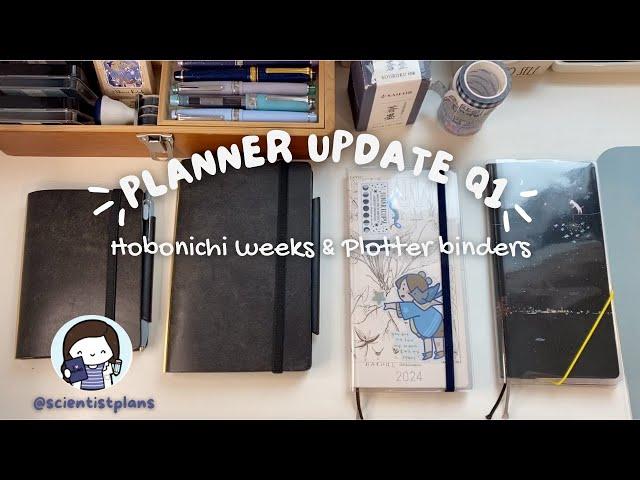 Planner Update - Q1 Hobonichi Weeks and Plotter Binders 2024 #hobonichiweeks