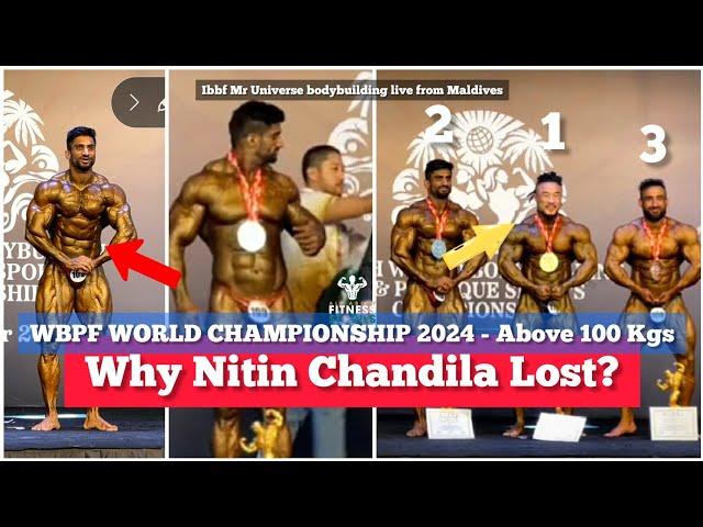 Nitin Chandila Lost? Posing Comparison - WBPF World Bodybuilding Championship 2024 LIVE Maldives