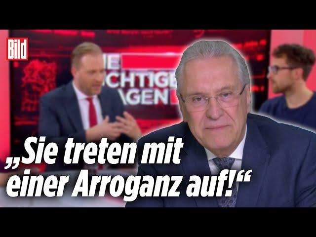 Innenminister Herrmann rechnet mit Klima-Aktivist ab | Die richtigen Fragen