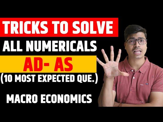 AD- AS All Most Expected Numericals With Easy Tricks | Term 2 Macro economics | Class 12th Board