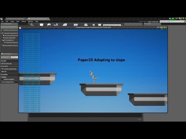 How to make Paper2d Character adapt to slope || Unreal Engine 4