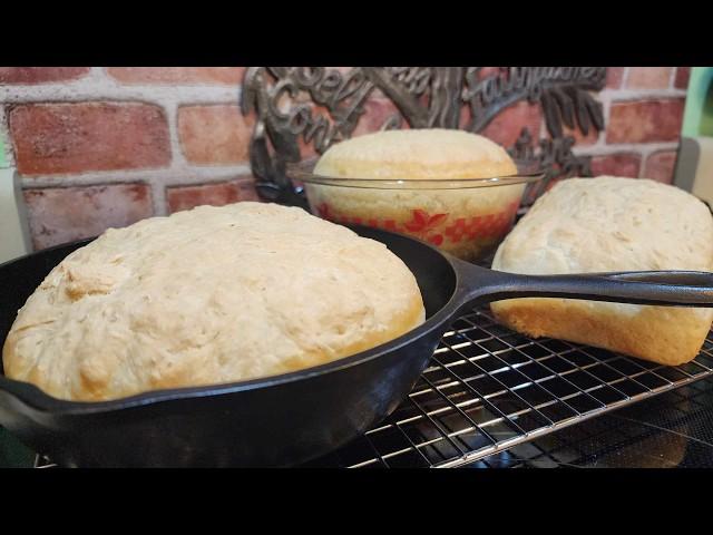 Peasant Bread - Basic Yeast Bread - No Knead - 4 Ingredients - $1 a Loaf - The Hillbilly Kitchen