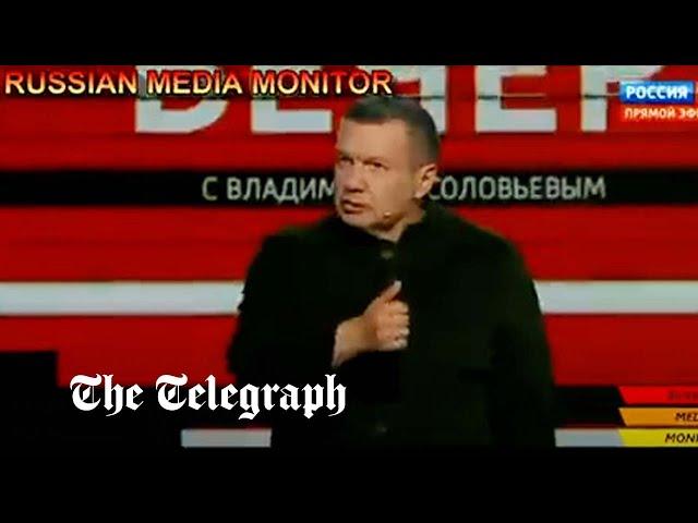 Russian state TV presenter praises Soviet gulags as alternative to Nazi concentration camps