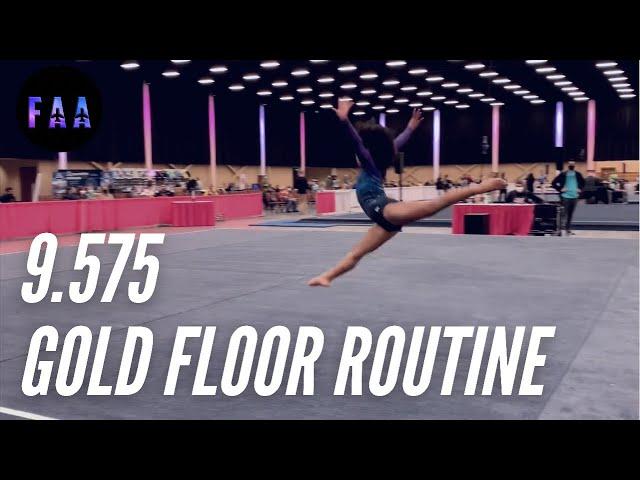 9.575 Xcel Gold Floor Routine at The Make It Count Gymnastics Spectacular 2021