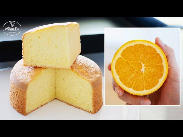 How to make Orange Sponge Cake / orange flavored cake Recipe / Easy Cake / Basic Cake