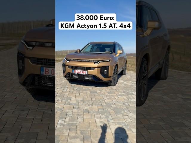 KGM Actyon 2025: benzină patru cilindri, automat, integrală, la 38.000 Euro cu TVA. Merită?