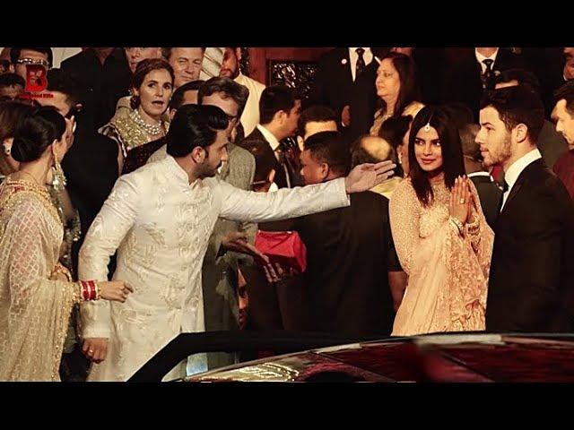 Ranveer Deepika, Priyanka Nick Jonas Arrives At Isha Ambani's Wedding Reception