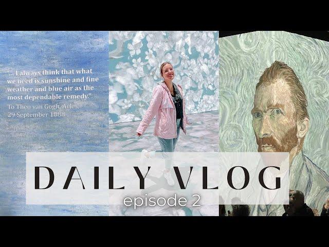 a day in the life | Beyond Van Gogh, lunch, + shopping