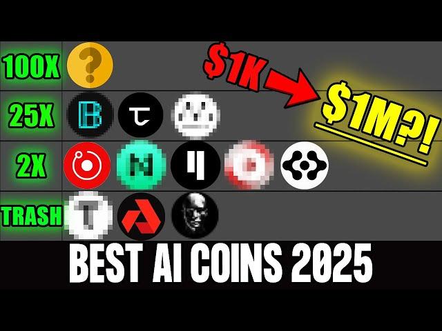 ULTIMATE AI Crypto TIER LIST For 2025 (100x GEM INSIDE!)