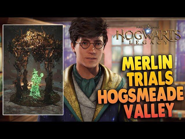 Hogwarts Legacy - Merlin Trials in HOGSMEADE VALLEY (Merlin's Beard Trophy)