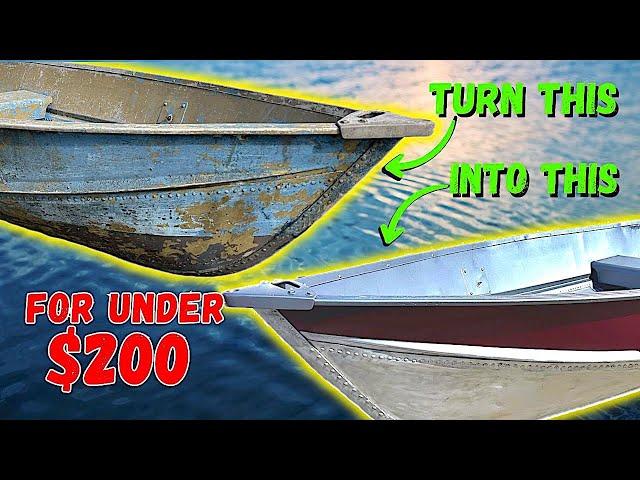 Painting An Aluminum Boat Doesn't Get Any Easier Than This