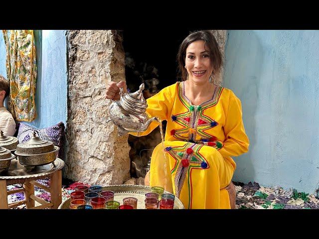 Cooking with AMAZIGH Family in MOROCCO - Best CHICKEN tajine secrets