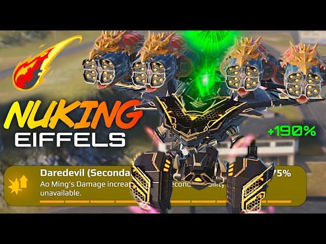 Daredevil Bulava FOR REAL Smokes Eiffels In The Sky... 1 Shot Titan Kill +190% | War Robots