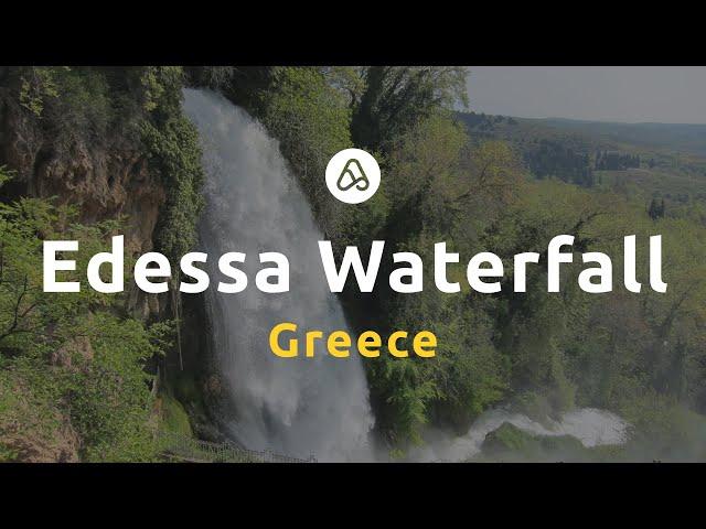Edessa waterfall in Greece