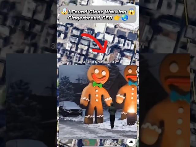 I Found Huge Walking Gingerbread On Google Earth! #shorts#YouTube short#viral video