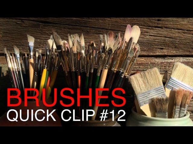 The BEST brushes for Oil Painting, and how to clean them!