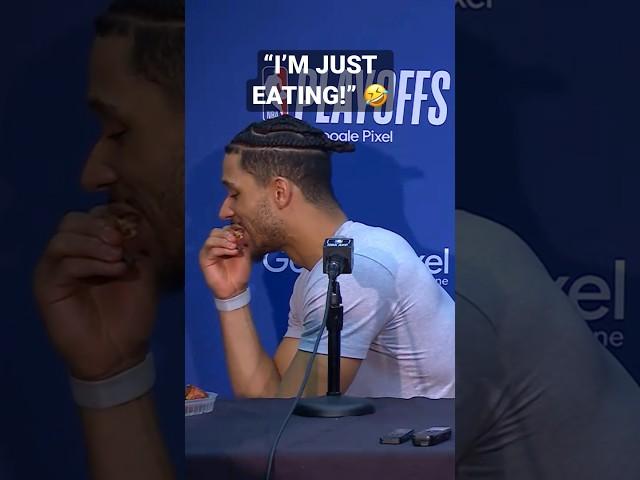 “Don’t do this again, bro” - Jalen Brunson was NOT okay with Josh Hart’s postgame meal!  | #Shorts