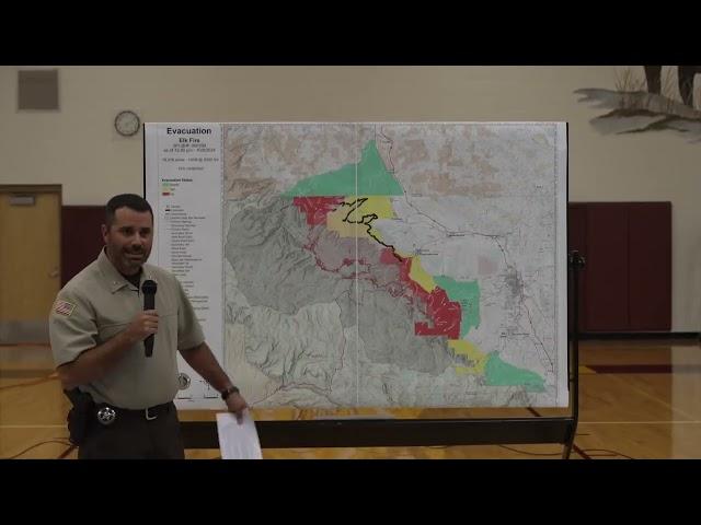 Elk Fire Community Meeting, October 9, 2024