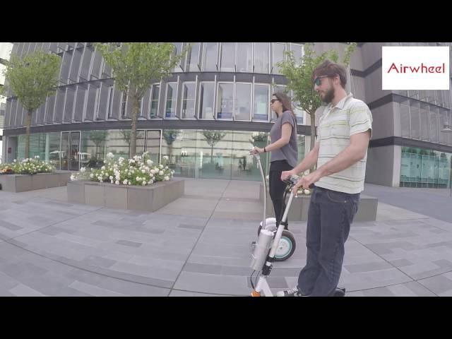 Airwheel S3 two wheel scooter and Z3 folding electric scooter