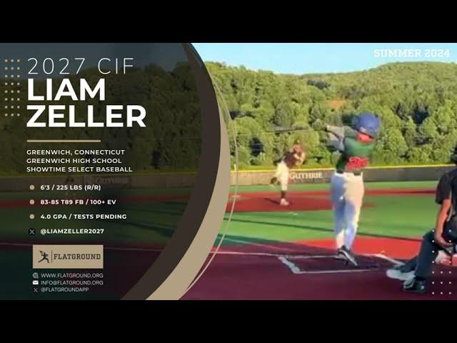 Liam Zeller (2027 RHP/1B) *SUMMER 2024 GAME HIGHLIGHTS* / Greenwich, CT / Showtime Select Baseball